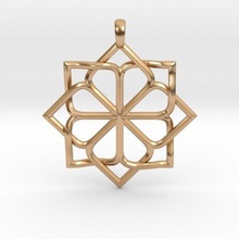 8p star pendant jewelry pendulous 3d print model - Mito3D