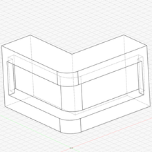 90 corner press carpentry 3d print model - Mito3D