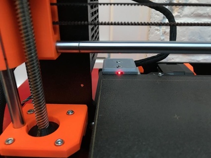 90 degrees heatbed cable cover mk3 management heated bed prusa i3 3d printer parts 3d print model - Mito3D