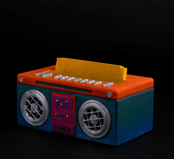90s boombox phone amplifier iphone smasung android 3d print model - Mito3D