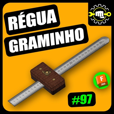 97 r gua graminho + ebook desenho t cnico tools fuson 360 maker tutorial youtube pistacchio precision ruler 3d print model - Mito3D