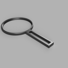 98mm magnifying glass holder 3d print model - Mito3D