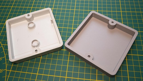 98x98mm unión caja gorra gorra electricidad unión caja reemplazo partes 3d print model - Mito3D