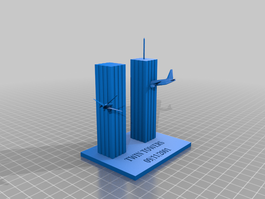 9 11 memorial modelo casa decoração deco 3d print model - Mito3D