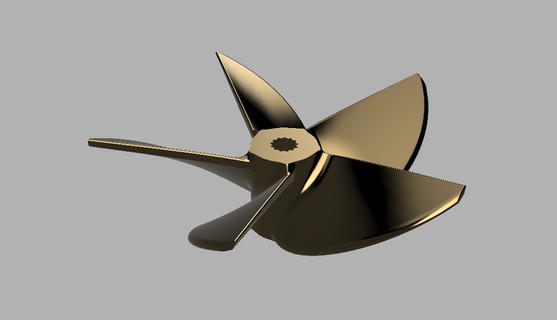9 diameter 135 pitch racing propeller 3d print model - Mito3D