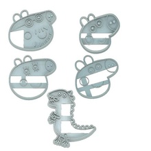 9 Stück peppa pig cookie cutter fondant tool 3d print model - Mito3D