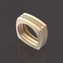 9 Steine männliche ring Schmuck Juwel schwere vintag brillant diamant Ringe solide Edel Männlich sterling gem diamond genial Luxus Platin Mode bedruckbar ist Silber gold 3d print model - Mito3D