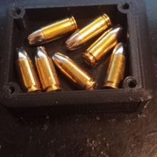 9mm munição caixa 3d print model - Mito3D