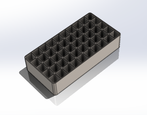 9mm ammo tray- 50 rounds sporting goods 3d print model - Mito3D