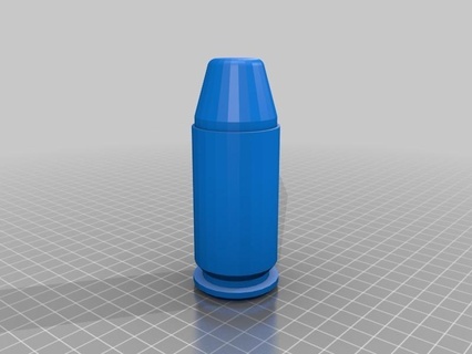 9mm bala viver munição 3d print model - Mito3D