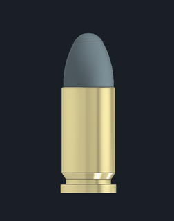 9mm tonto bala airsoft cosplay militar guerra munición 3d print model - Mito3D