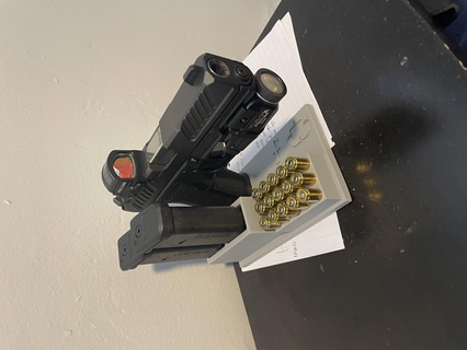 9mm pistol stand ammo magazine storage glock stand pistol display storage gun firearm ammo magazine 9mm  3d print model - Mito3D