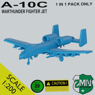 a-10c thunderbolt ii a10c thunerbolt a-10 10c thunder bolt aircraft fighter bomber sla resin 1 200 3d print model - Mito3D