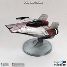 a-wing de star wars art la alianza los rebeldes nave espacial 3d print model - Mito3D