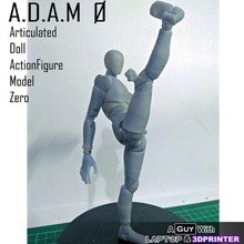 Adam 0 mafsallı oyuncak bebek aksiyon figürü model reçine 3d basılı 3d print model - Mito3D