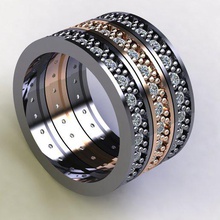 a jewelry art ring 3d print model - Mito3D