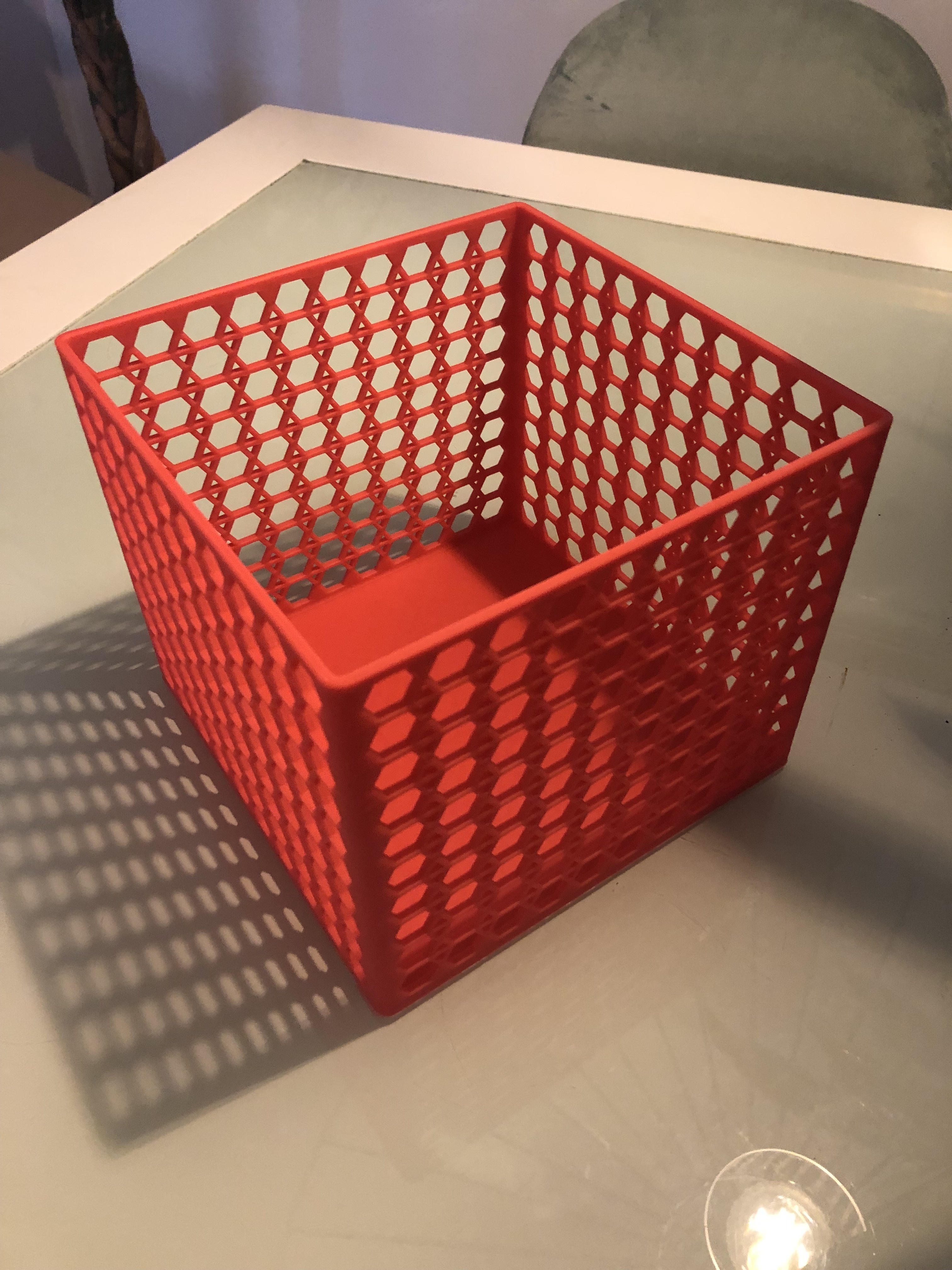 a1 mini box 180x180 hexatrianlge desing Home case a1-min a1mini 3D print model - Mito3D