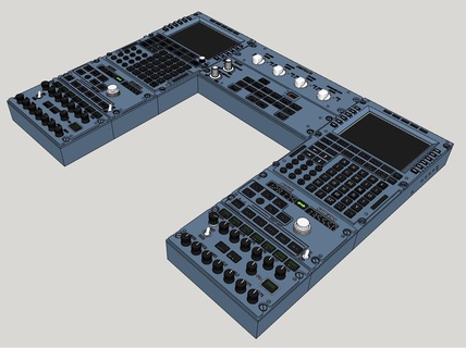 a320 piédestal Airbus cockpit construction maison DIY simulateur loisir mdcu fms fmgs acp rmp ecam radio 3d print model - Mito3D