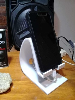 a3d phone holder v1 slim charger headphones 3d print model - Mito3D