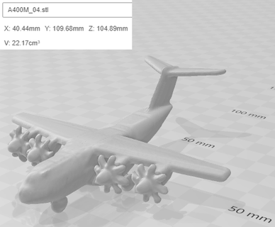 a400 toy scan military cargo plane airplane turboprop 3d print model - Mito3D
