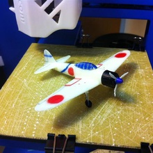 a6m2 zero fighter desktop model various plane airplane 3d print model - Mito3D