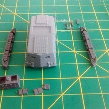 a7v Bölünmüş parçalar av7 ww1 tank Araçlar 3d print model - Mito3D