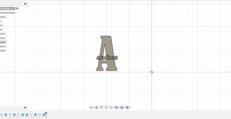 by andrea gioielleria portachiavi chiave anelli nomi adorabile alfabeto topolino topo lettere scuola bambini ragazze 3d print model - Mito3D