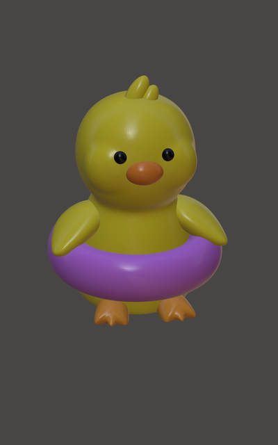 pollo an gonfiabile cerchio gioco 3d print model - Mito3D