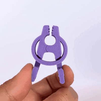 a clip print in place household kitchen clothpin pin 3d print model - Mito3D