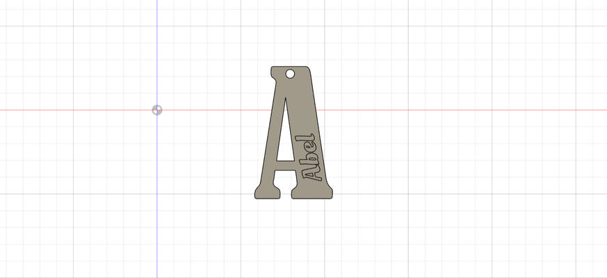 a abel llavero anahtarlık alfabe abecedario okul aaron llaveros lave anahtar sırt çantası luna 3d print model - Mito3D