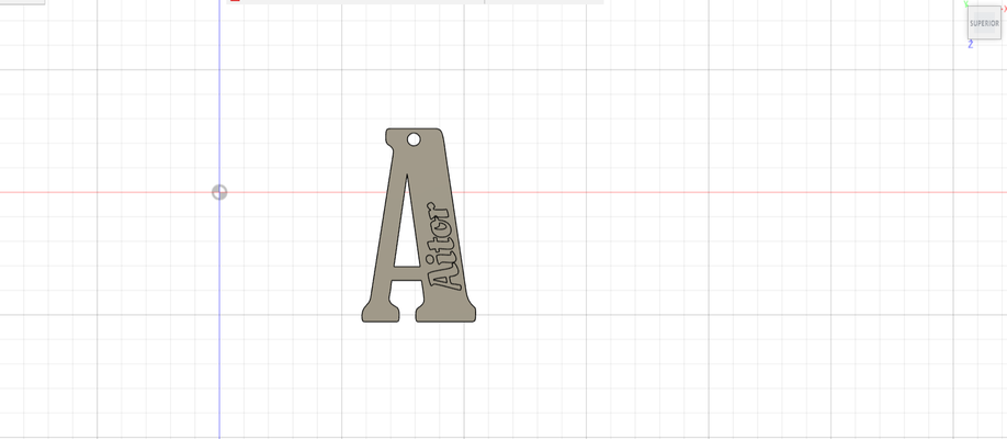 a de aitor llavero keychain alfabeto abecedario escuela school llaveros llave key mochila luna 3d print model - Mito3D