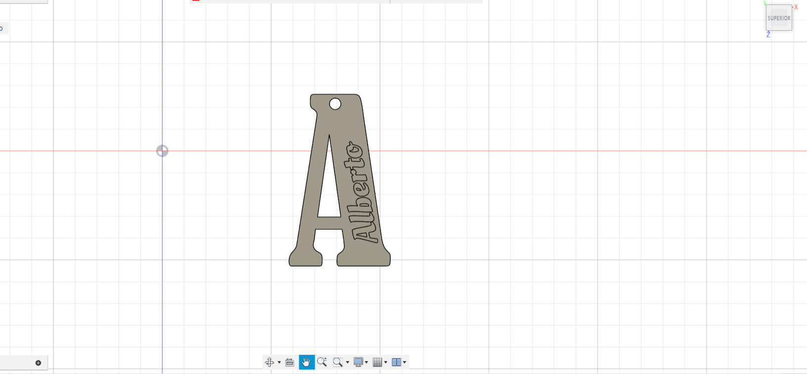 alberto llavero porte clés alphabet abecedario école llaveros llave clé cartable luna 3D print model - Mito3D