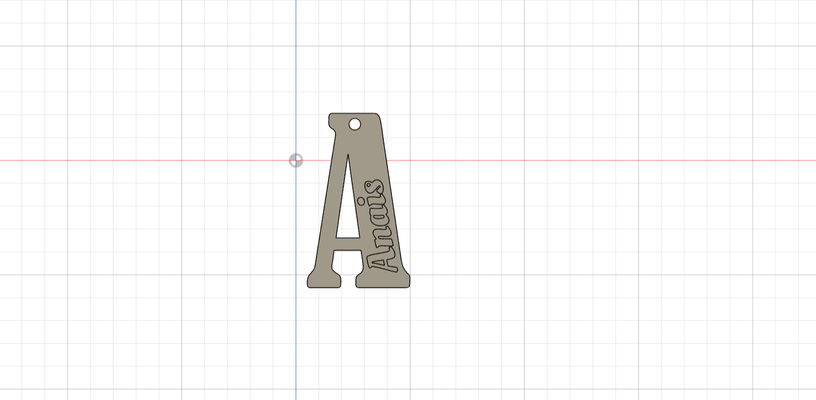 annales llavero porte clés alphabet abecedario école llaveros llave clé cartable luna 3d print model - Mito3D