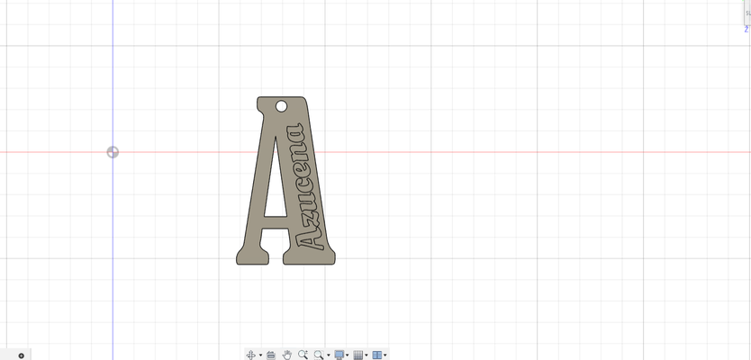 a zambak llavero anahtarlık alfabe abecedario okul llaveros lave anahtar sırt çantası luna 3d print model - Mito3D