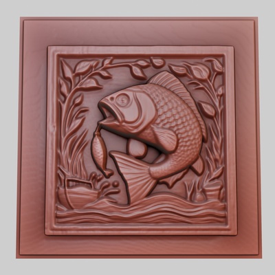 a fish eating food in an aquarium 3d printer model obj stl art 3dmodel sculpture cinema space dogtraining boxing celebration desert peace photography science art relief yeggi mito3d 3d print model - Mito3D