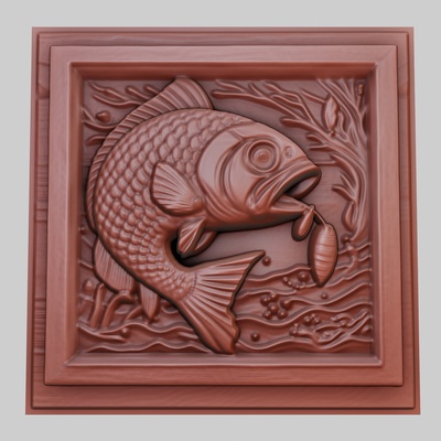 a fish eating food in an aquarium 3d printer model obj stl art 3dmodel sculpture cinema space dogtraining boxing celebration desert peace photography science art relief yeggi mito3d 3d print model - Mito3D