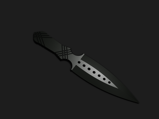 large sized lancio coltello cosplay prototipo formazione 3d print model - Mito3D