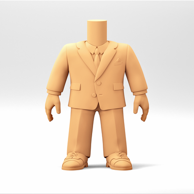 a male body in funko pop style mb 01 art toy 3d print model - Mito3D