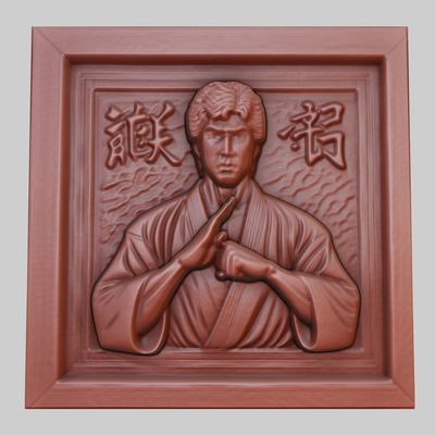 a martial arts master 3d printer model obj stl art 3dmodel sculpture cinema space dogtraining boxing celebration desert peace photography science art relief yeggi mito3d 3d print model - Mito3D