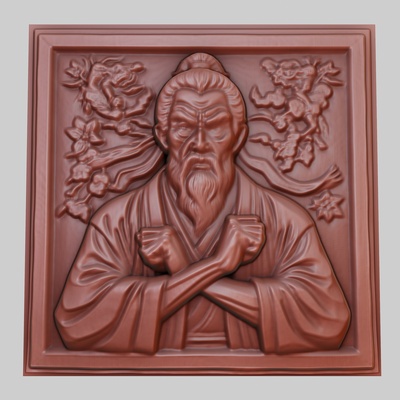 a martial arts master 3d printer model obj stl art 3dmodel sculpture cinema space dogtraining boxing celebration desert peace photography science art relief yeggi mito3d 3d print model - Mito3D