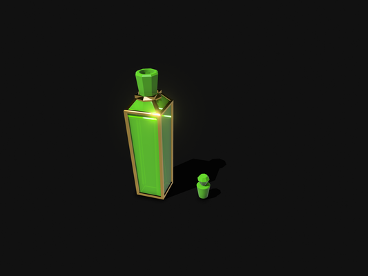 a vial bottle cosplay witch alchemist magic 3d print model - Mito3D
