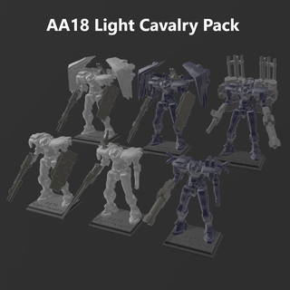 aa18 light cavalry pack acvi 1 100 scale statue 3d print model - Mito3D