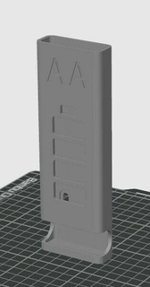 aa aaa batería dispensador distribuidor pilas 3d print model - Mito3D
