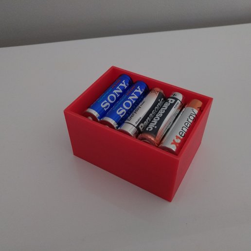 aa battery box home 3D print model - Mito3D