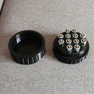 aa bateria recipiente Caixa pilhas caixa Abattery armazenamento 3d print model - Mito3D