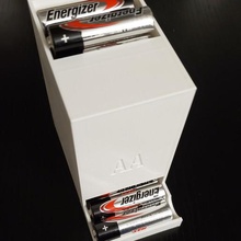 pile aa distributeur autonome de pièce la maison batterie amélioration pratique le stockage 3d print model - Mito3D