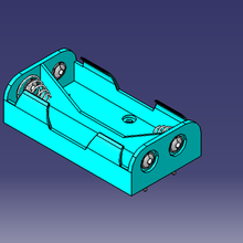 aa Batterie Halter Unterstützung Werkzeug 3d print model - Mito3D