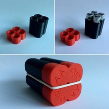 aa-Batterie-Halter o3d verschiedene 3d print model - Mito3D
