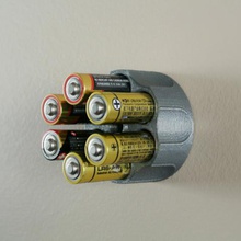 bateria aa titular casa 3d print model - Mito3D