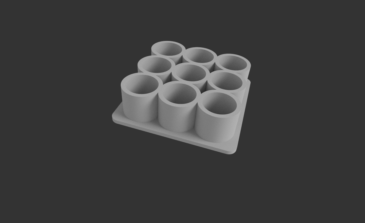 aa battery organizer 3D print model - Mito3D